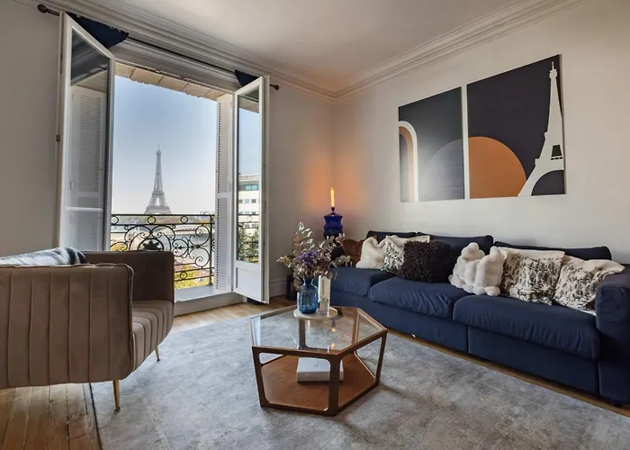 Luxury Flat Eiffel View 3br 7 Guests *
